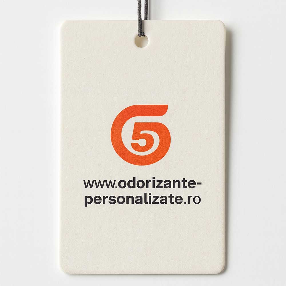 Odorizant Auto Personalizat Dreptunghi Vertical